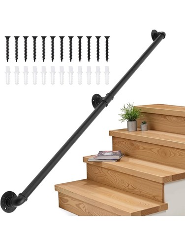 Metal handrail stair rail - metal,