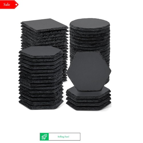 60pcs slate coasters bulk for - 60pcs,