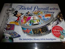 trivial pursuit disney edition dvd board game, new and sealed
