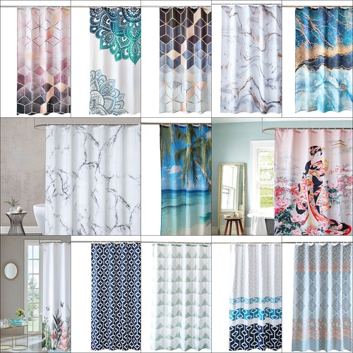 Polyester shower curtain heavy - curtain,