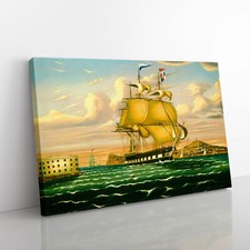Ship passing castle williams - ship,