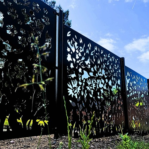 Garden metal fence panels - garden,
