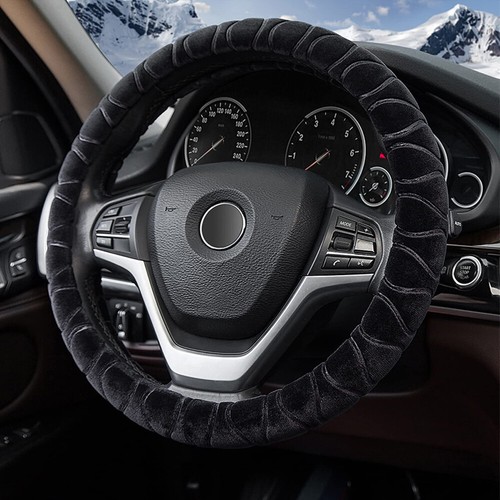 Soft plush car steering wheel - steering,