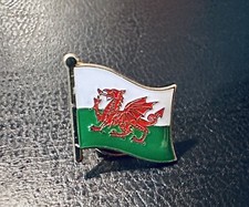 Wales Flag Pin Red Dragon Welsh Cymru Metal UK GB Lapel Badge Enamel Gift