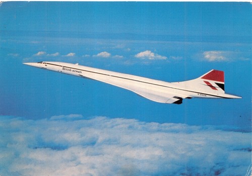 Aviation postcard concorde - postcard,