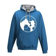 Women`s Kids Childs Horse Riding Jumping Hoody Cow Girl Equestrian Hood Top