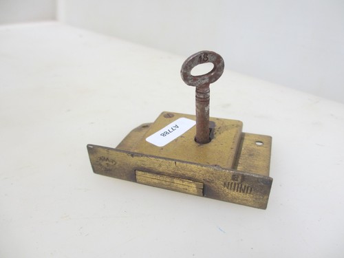 Antique brass cabinet lever - brass,