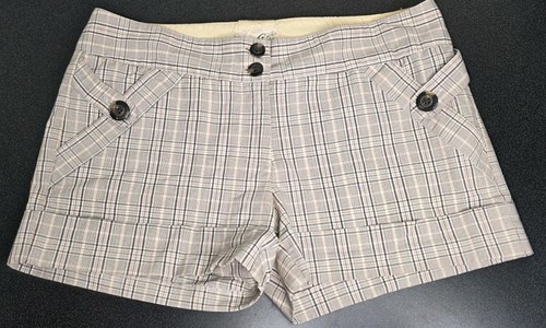 Guess shorts plaid stretch - shorts,