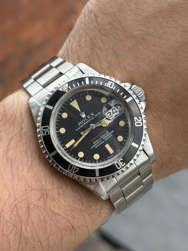 1969 rolex submariner - rolex, red