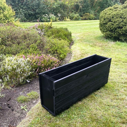 Wooden garden planter - garden,