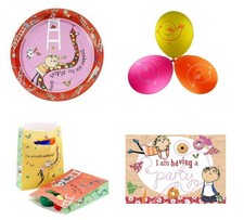 Charlie and Lola Birthday Party Items Clearance Plates, Balloons,Loot & Invites