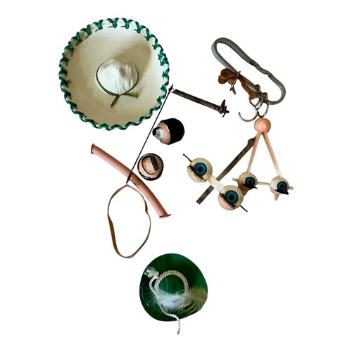 Vintage doll parts bundle - bundle, blue