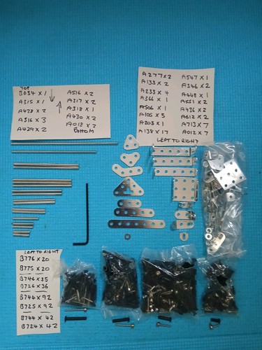 Meccano bundle metal parts - metal,