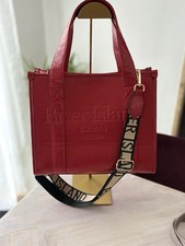 River Island Red Pu Leather Tote Bag