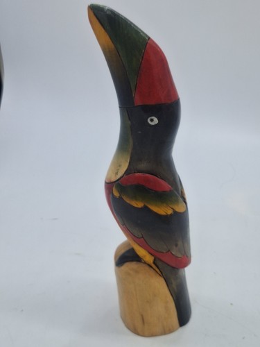 Large carved wooden - carved, toucan