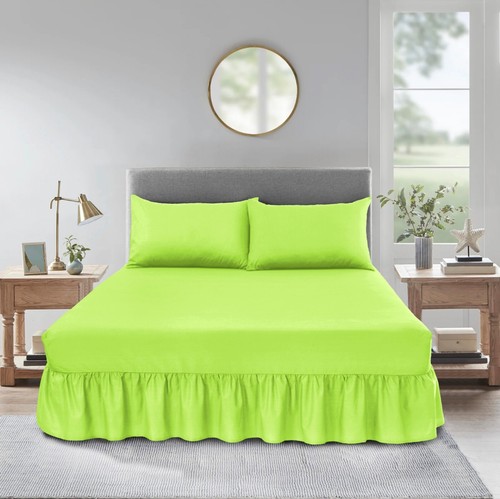 Percale fitted valance sheet - fitted,