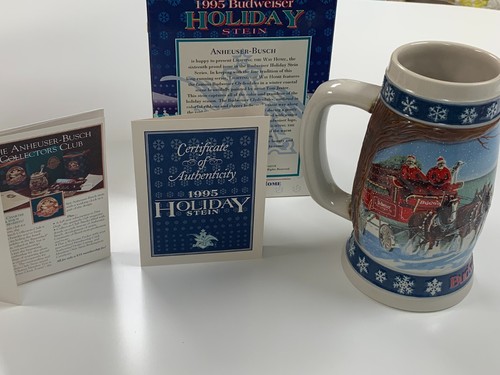 1995 budweiser holiday - budweiser, stein