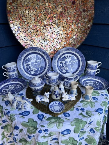 24pc staffordshire blue - staffordshire,