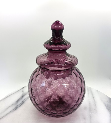 Vintage purple empoli glass - purple,