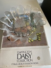 Vintage Dartington Daisy Collection Handmade Crystal Salad/Fruit Bowl FT186/6