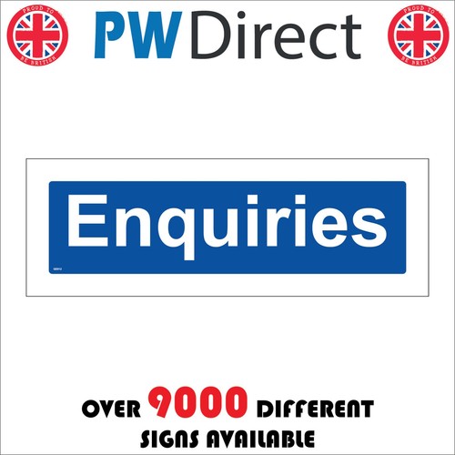Sign enquiries information - sign,