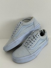 VANS Off the Wall Old Skool Low Top Baby Blue Size 5.5 UK