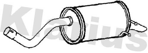 Rear muffler fits - rear, renault