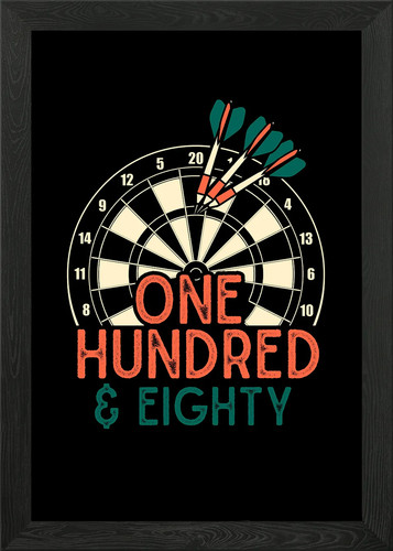 Darts 180 dartboard framed - darts,