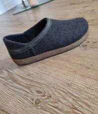 Haflinger Womens Unisex Grizzly Closed Heel Slip On Slipper Clog Wool Shoes 40