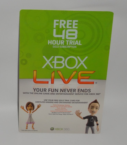 Microsoft xbox live gold - gold, 48
