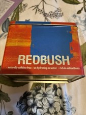 Empty Tetley Red Bush Tea Tin Caddy In Good Condition Tiny Dint See Photo