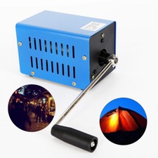 20W Portable Hand Crank USB Power Generator Charger Camping Power Supply Small