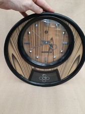 VINTAGE JAPANESE? ELECTROMAGNETIC TRANSISTOR WALL CLOCK FOR SPARES OR REPAIR