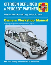 Citroen Berlingo & Peugeot Partner Petrol & Diesel (1996-2010) Haynes Repair