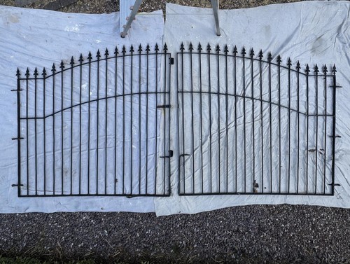 Pair wrought iron driveway - pair, of