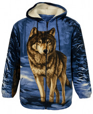 Mens Womens Hooded Fur Sherpa