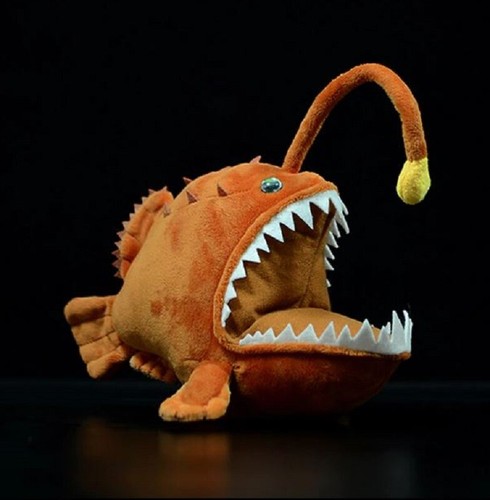 Cute lantern fish plush toy - fish,