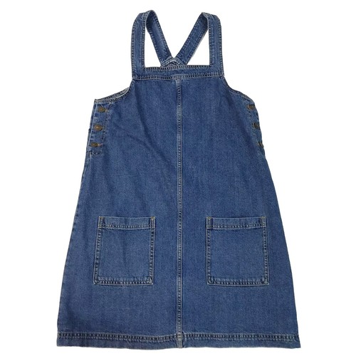 Fat face blue denim dungaree - blue,