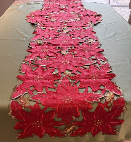 Red green poinsettia - green,