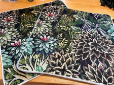 2 x Cushion covers 55 x 55cm, Designers Guild Madhya Moss, zipped and piped