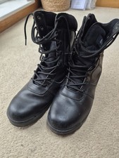 Army Cadets Men/women's Black Lace Up Boots Size 9 UK Size