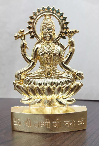 Laxmi idol 11cm - 11cm, metal