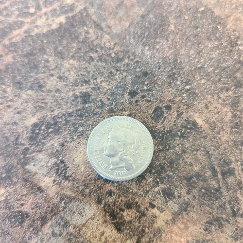1867 three cent nickel - 1867,