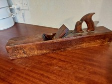 I & H SORBY Antique Carpentry Woodworking 17in Wooden Block Plane