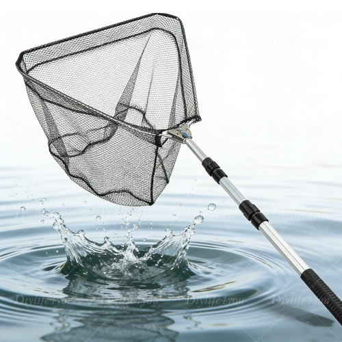 Landing net telescopic - telescopic, folding