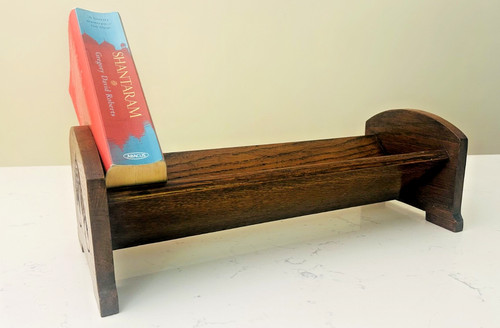 Vintage oak desktop trough - desktop,