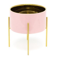 Pink And Gold Ceramic Cache