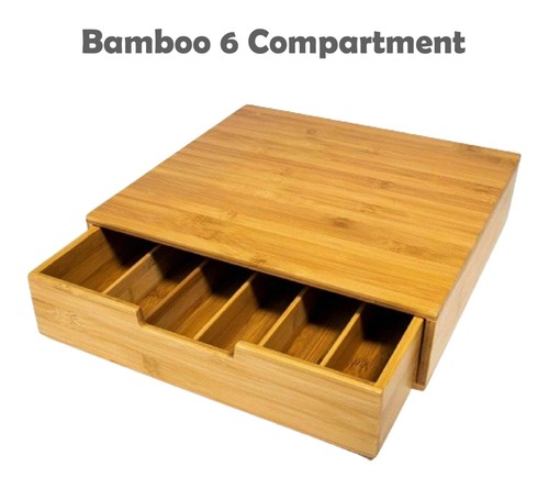 Bamboo tea coffee pod holder - coffee,