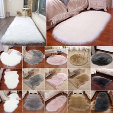 Fluffy Rugs Anti-Slip Multi Size Shaggy Rug Soft Mat Living Room Bedroom Carpet