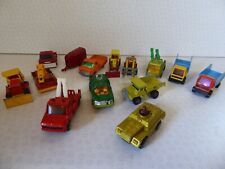 Vintage Matchbox & Corgi Juniors Trucks Lorries Cranes Tractors Forklift x 14